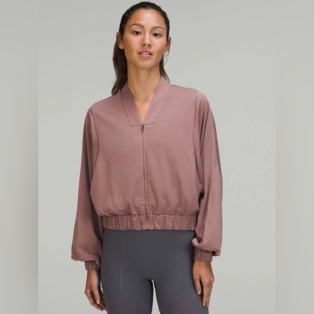 Lululemon lab Oversized-Fit Short Track Jacket Twilight Mauve